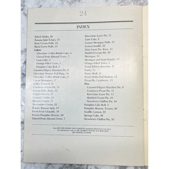 Bedazzling Desserts Cookbook Recipe Booklet Vtg 1984 Better Homes and Gardens - Picture 2 of 8